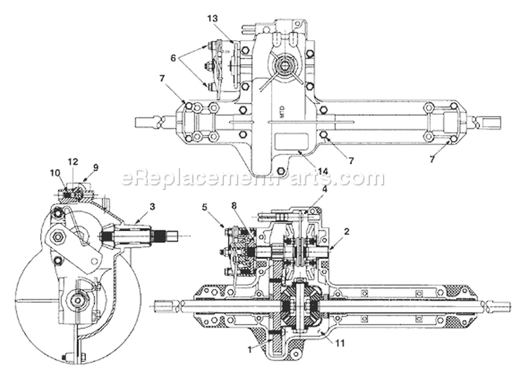 Page C Diagram and Parts List for 13B-325-401 2001 Yard Man Lawn Tractor